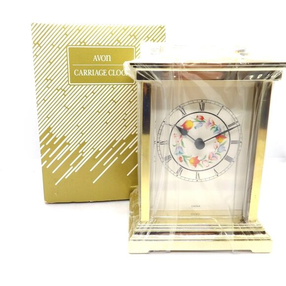 Avon Vintage Carriage Clock New in Original Box 1990 - Picture 1 of 4
